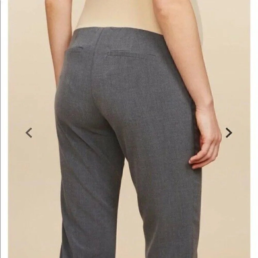Motherhood Maternity Gray Flare Stretch Pants NWT
